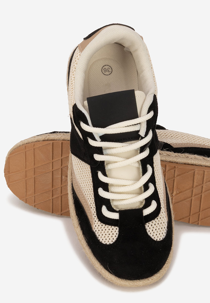 Czarne sneakersy damskie Dianka