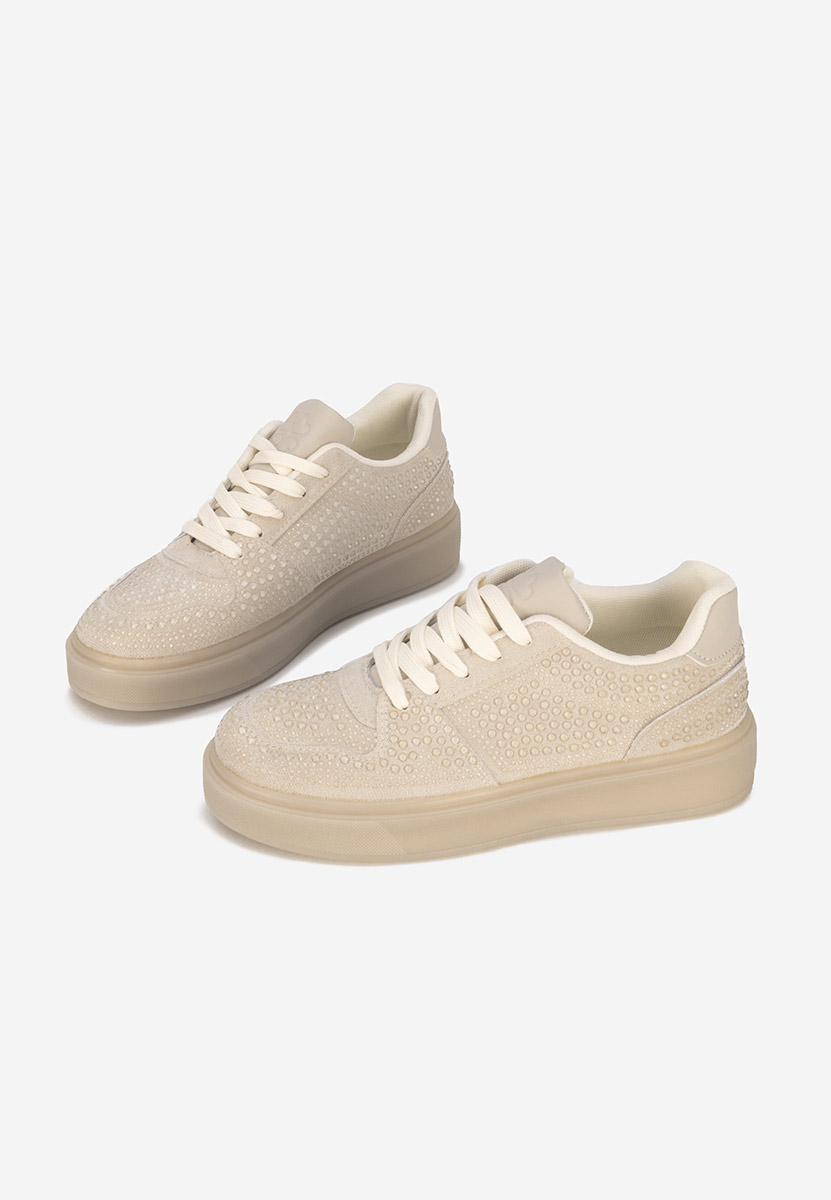 Beżowe sneakersy damskie Olivina