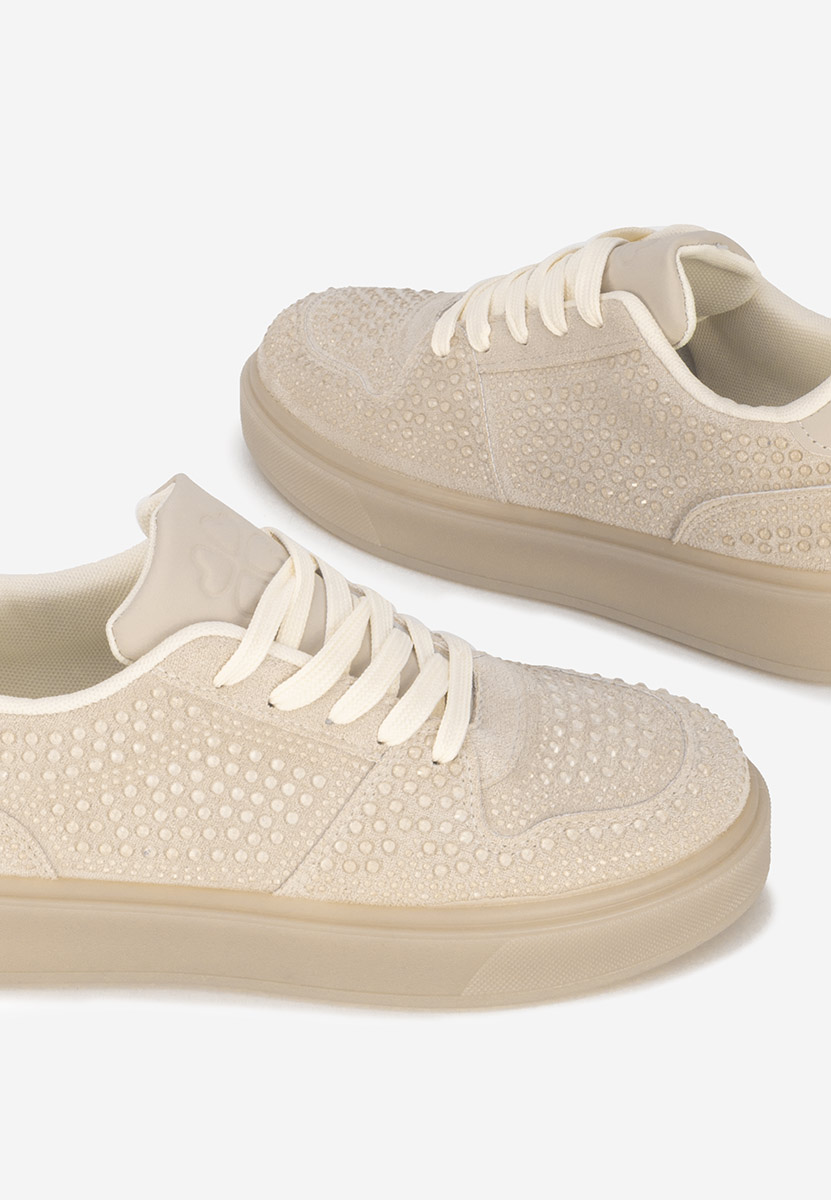 Beżowe sneakersy damskie Olivina