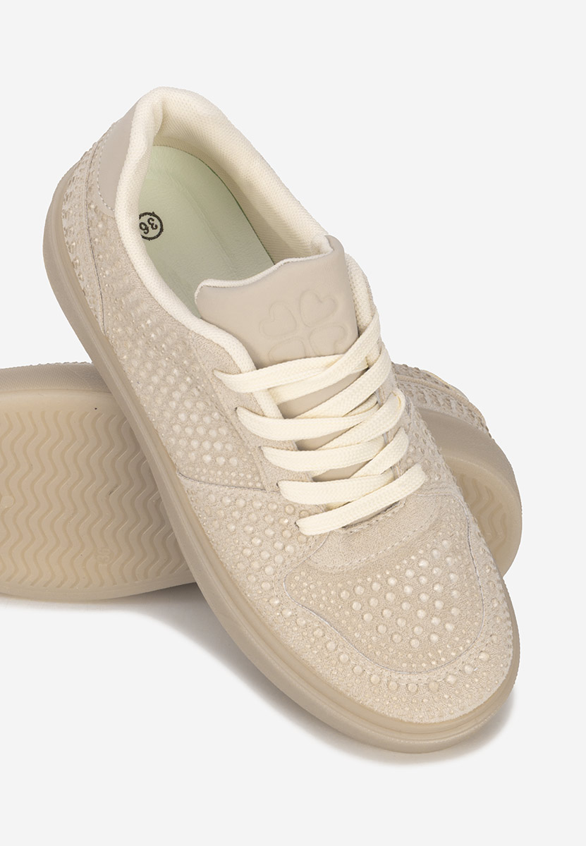 Beżowe sneakersy damskie Olivina