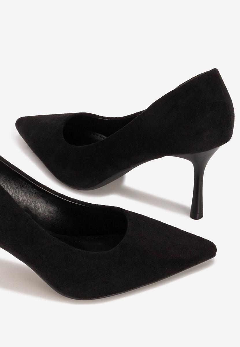 Czarne szpilki na obcasie Antoneia