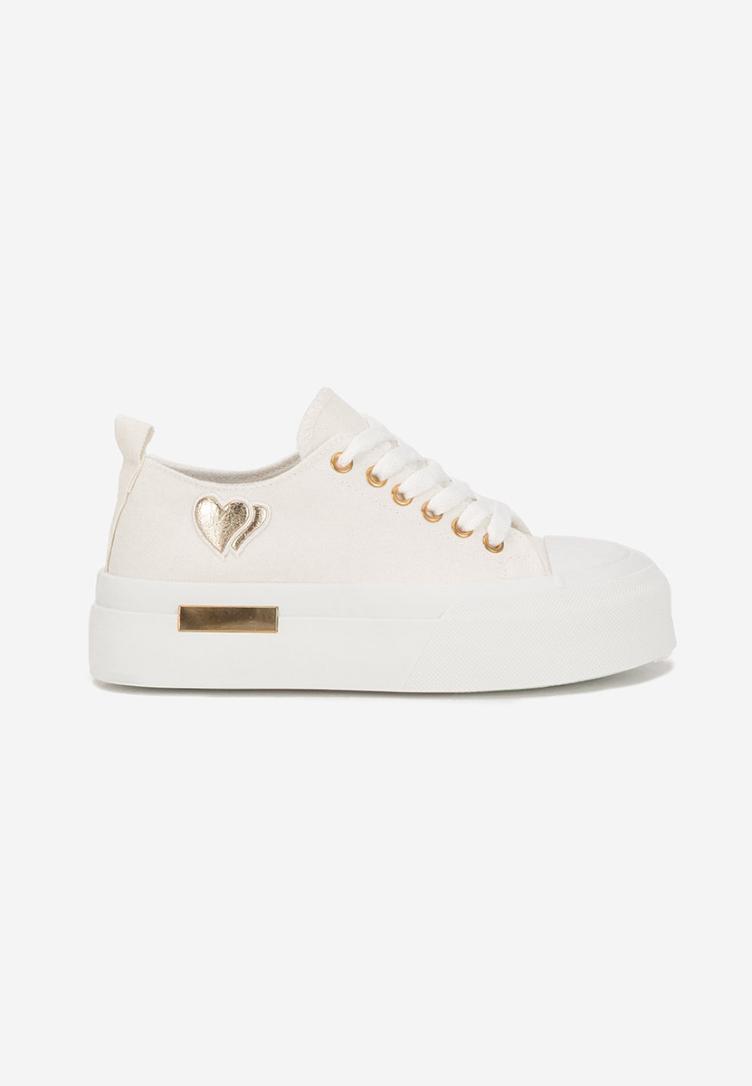 Białe sneakersy na platformie Inimia
