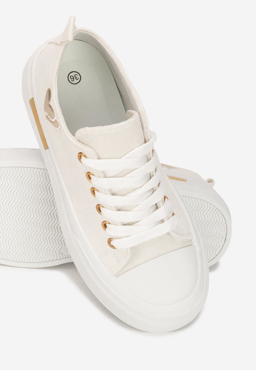 Białe sneakersy na platformie Inimia