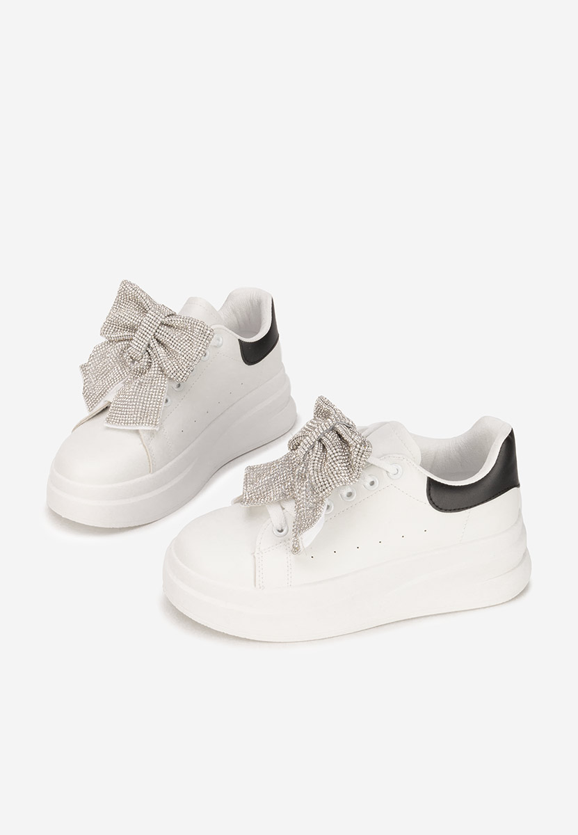 Białe sneakersy na platformie Anitta V2