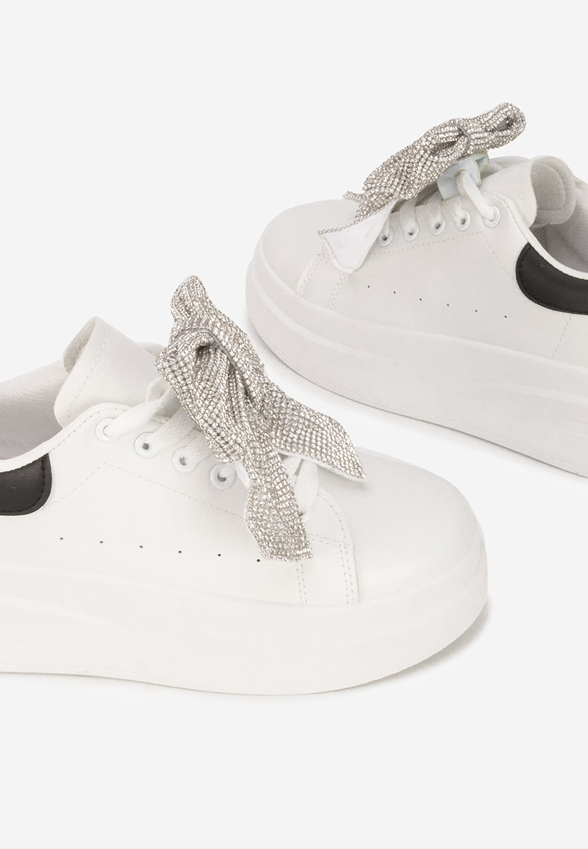 Białe sneakersy na platformie Anitta V2