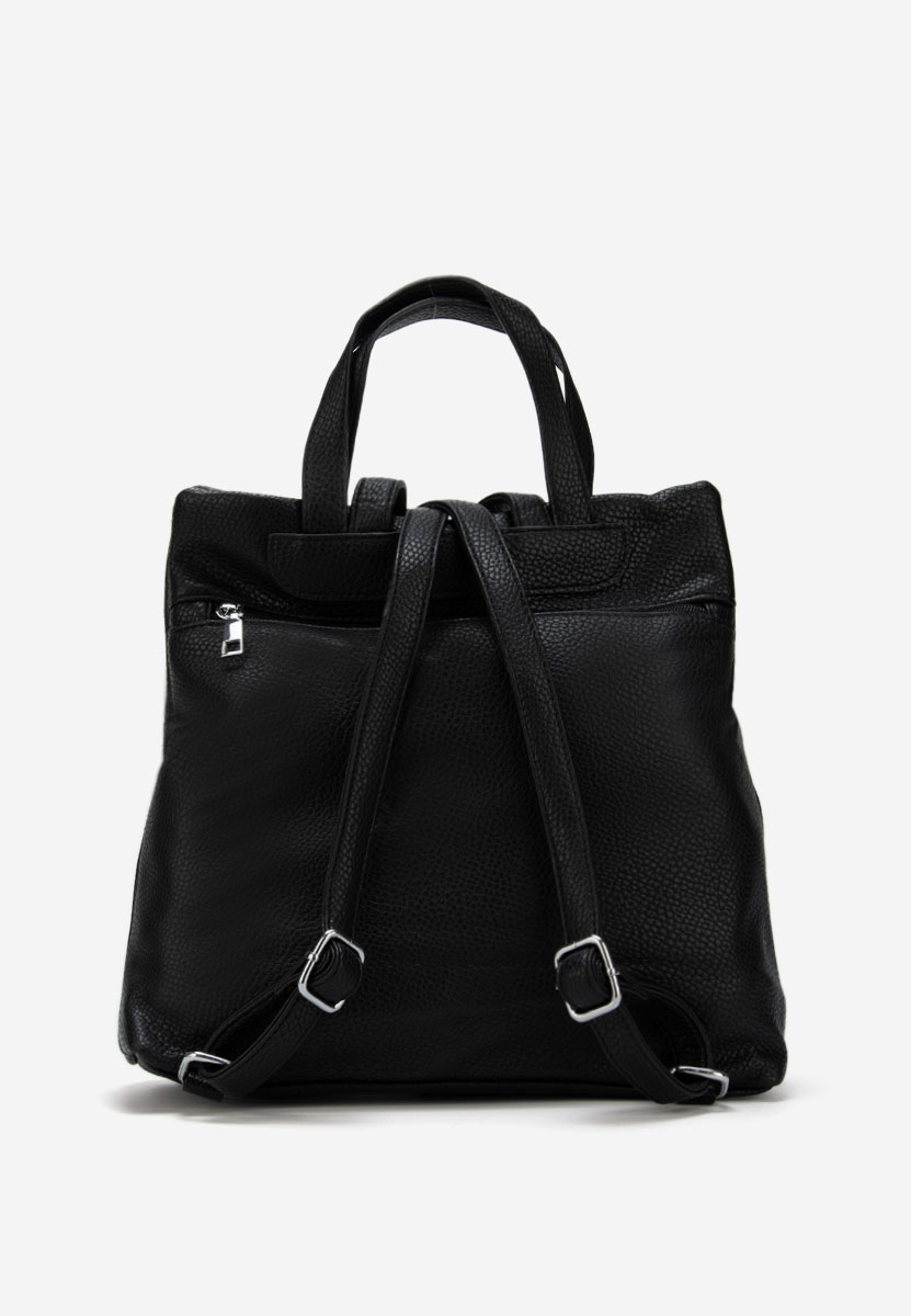 Czarny plecak damska Saranea