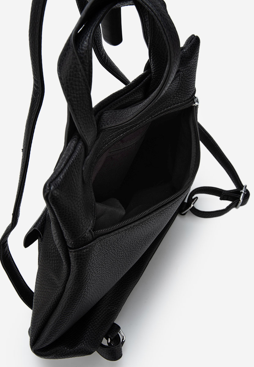 Czarny plecak damska Saranea