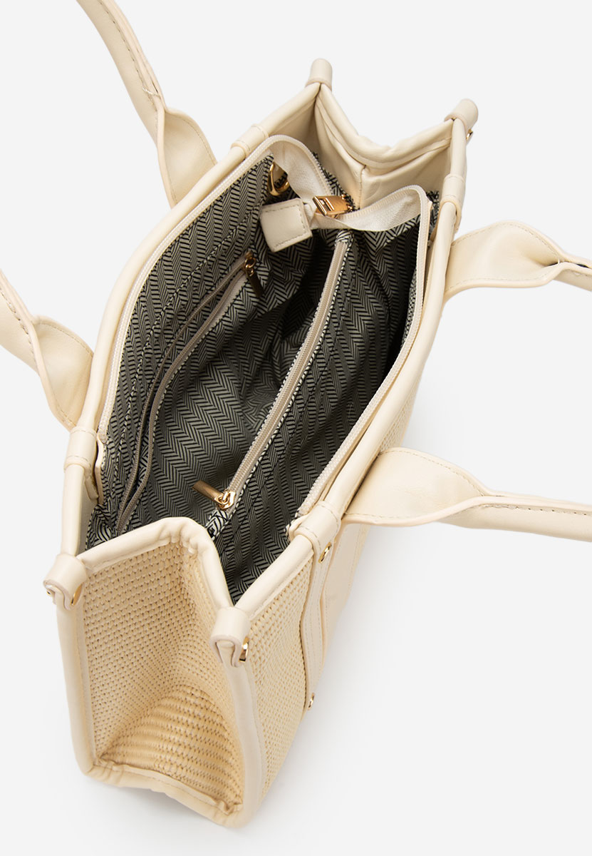 Beżowe torebka do ręki Roanda