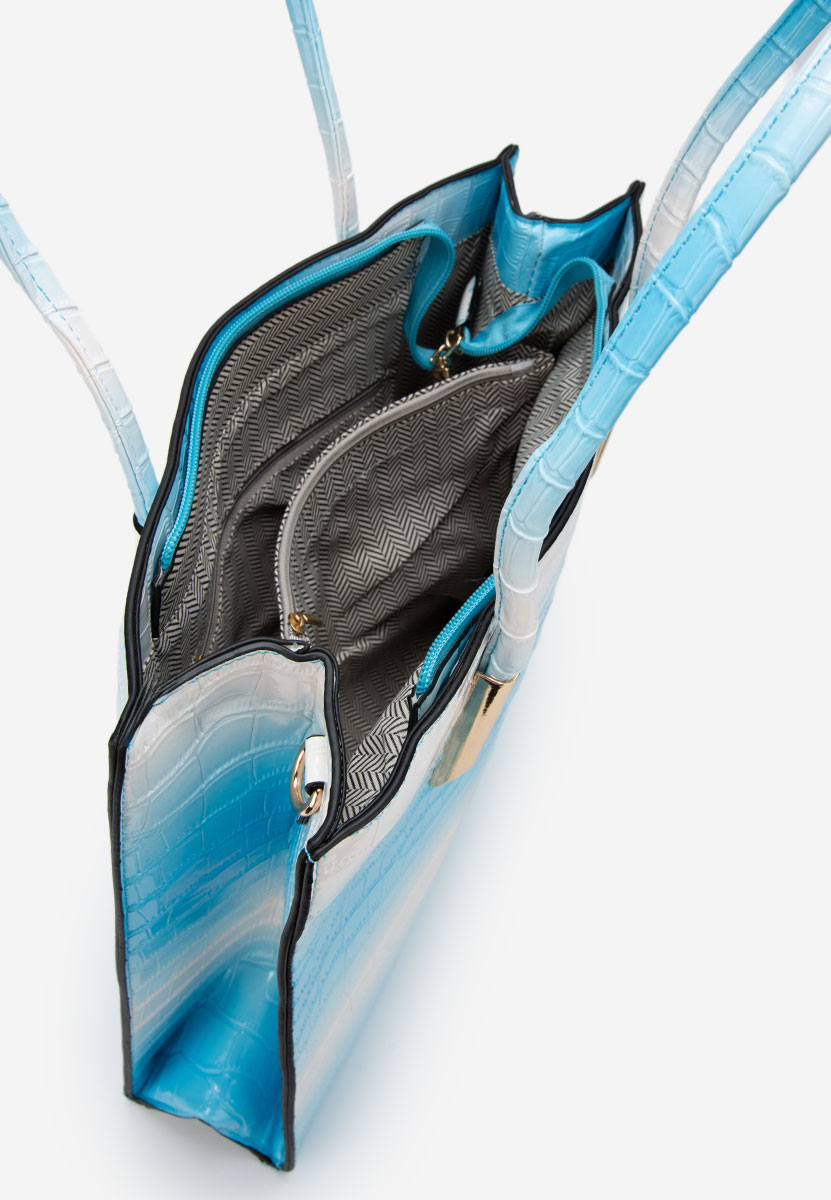 Niebieskie torebka do ręki Teodoria