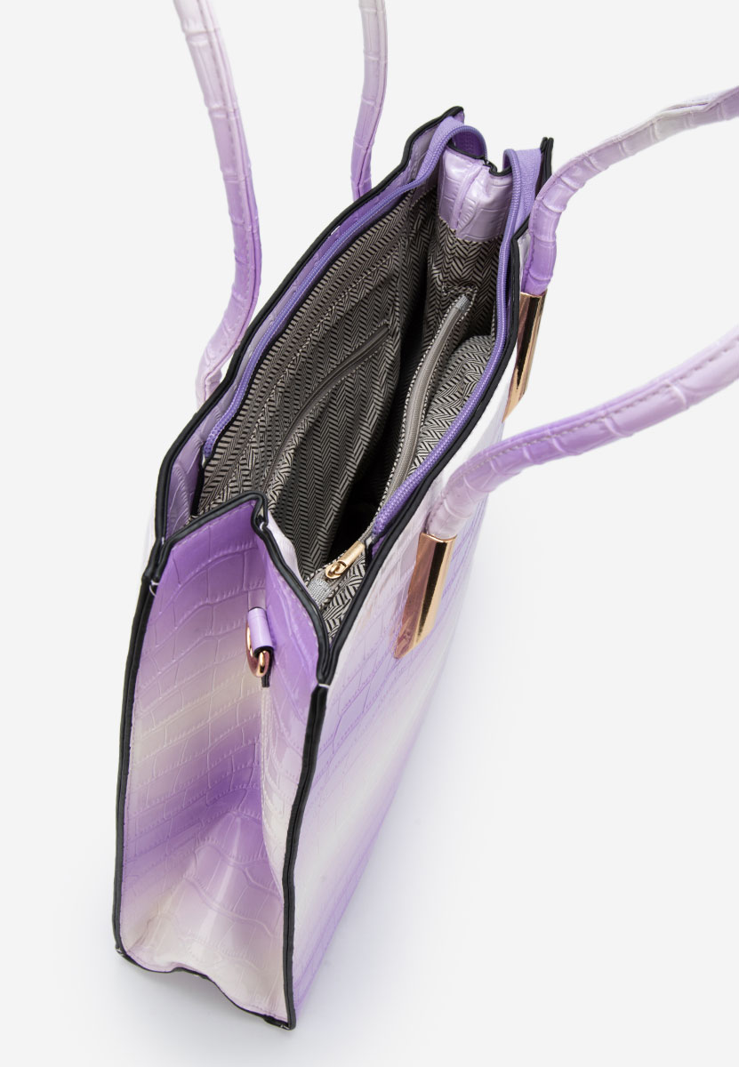 Fioletowe torebka do ręki Teodoria