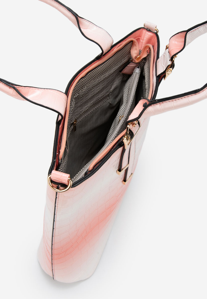 Różowe torebka do ręki Fenda