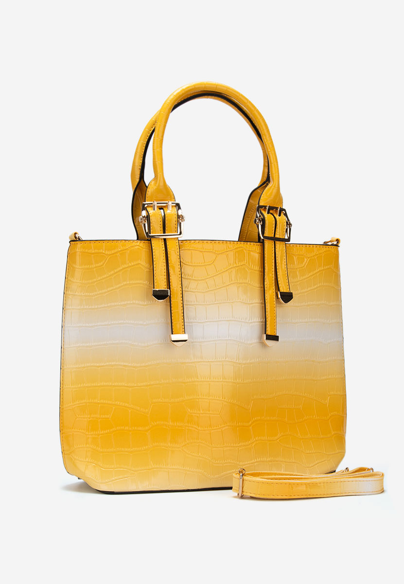 Żółte torebka do ręki Fenda