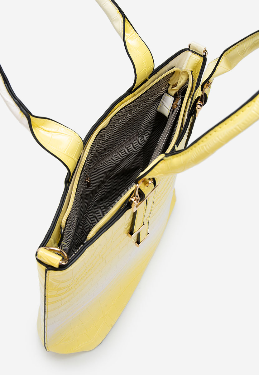 Żółte torebka do ręki Fenda V2 a