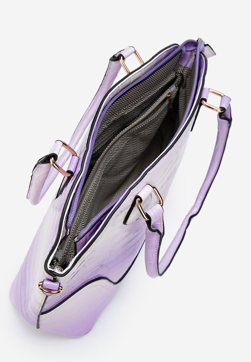 Fioletowe torebka do ręki Jannia