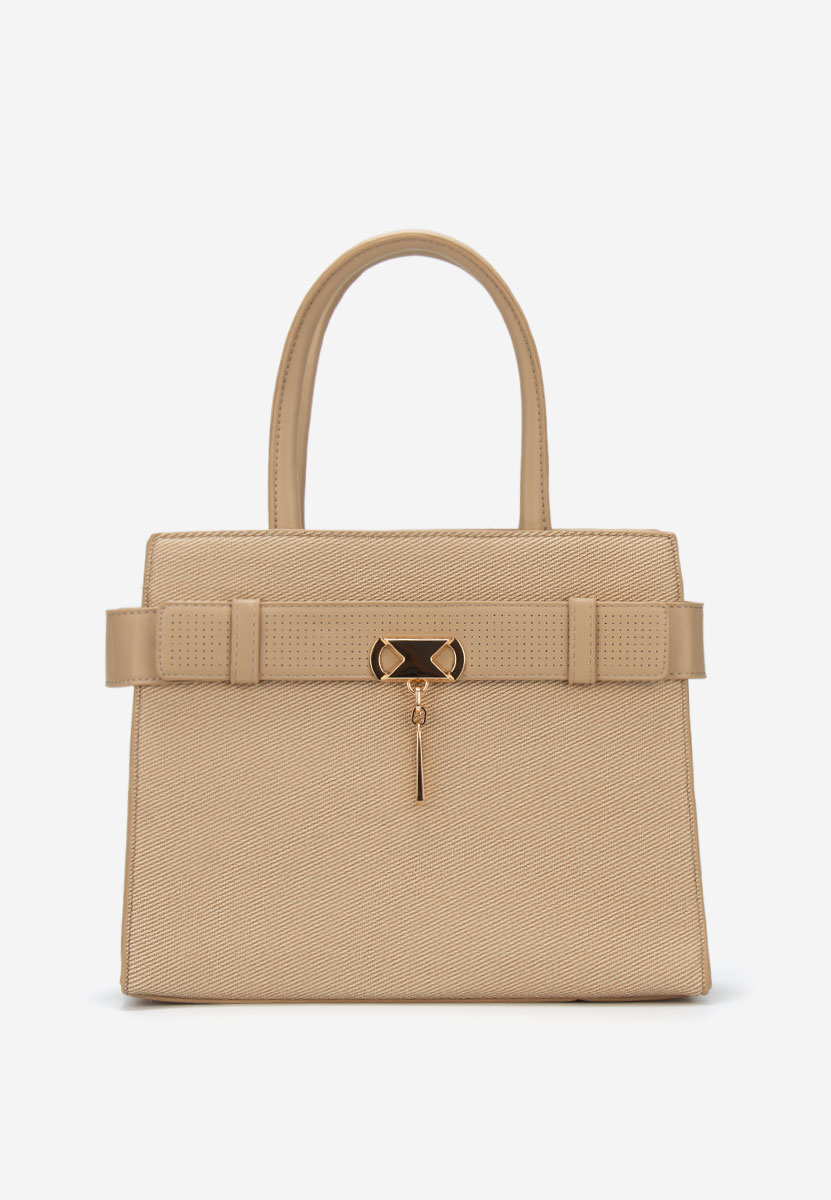 Khaki torebka do biura Fendia