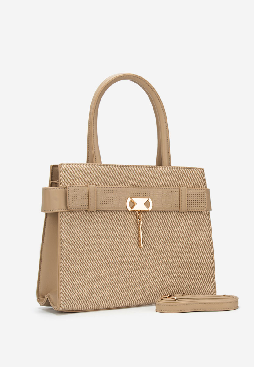 Khaki torebka do biura Fendia