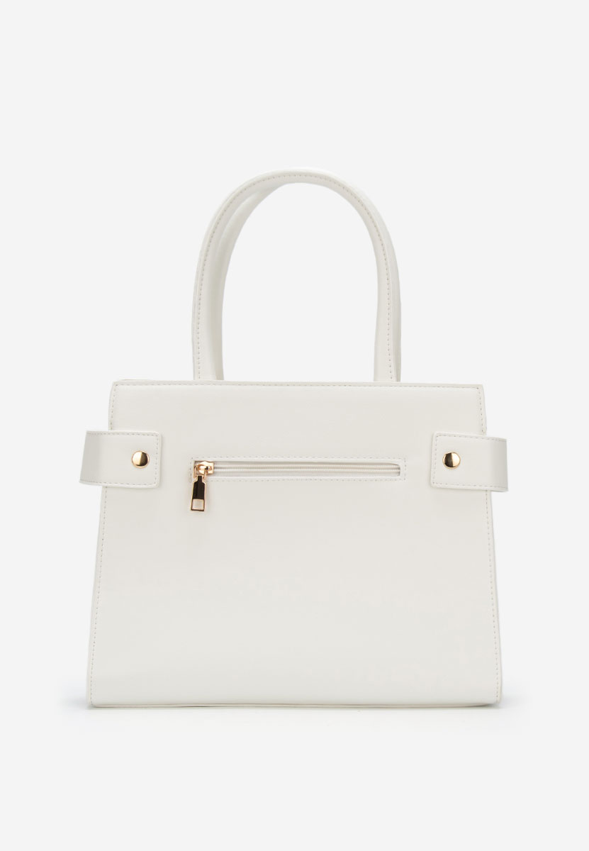 Białe torebka do biura Fendia