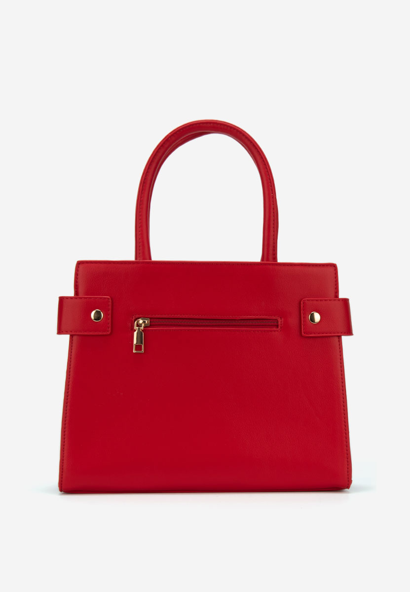 Czerwone torebka do biura Fendia