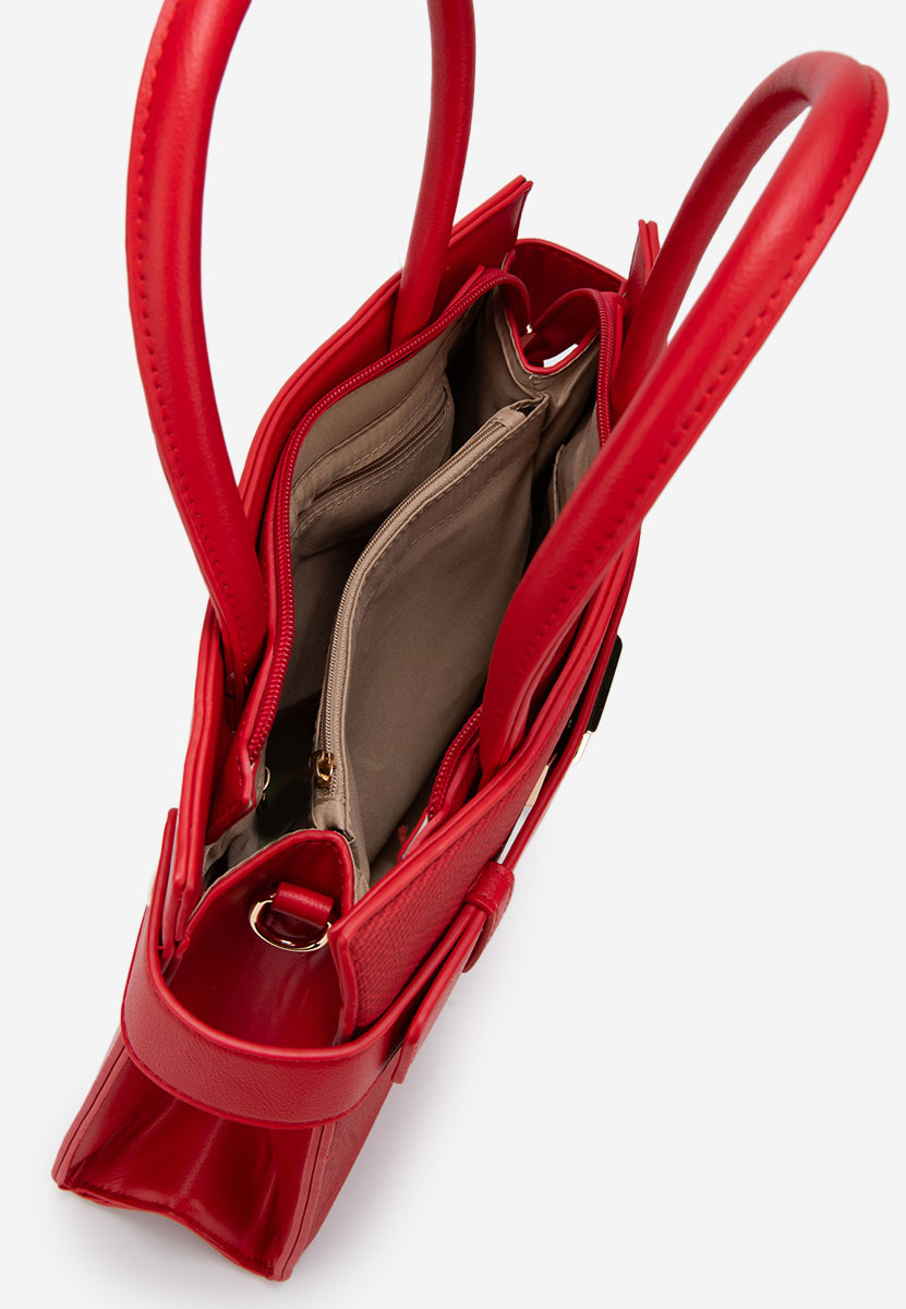 Czerwone torebka do biura Fendia