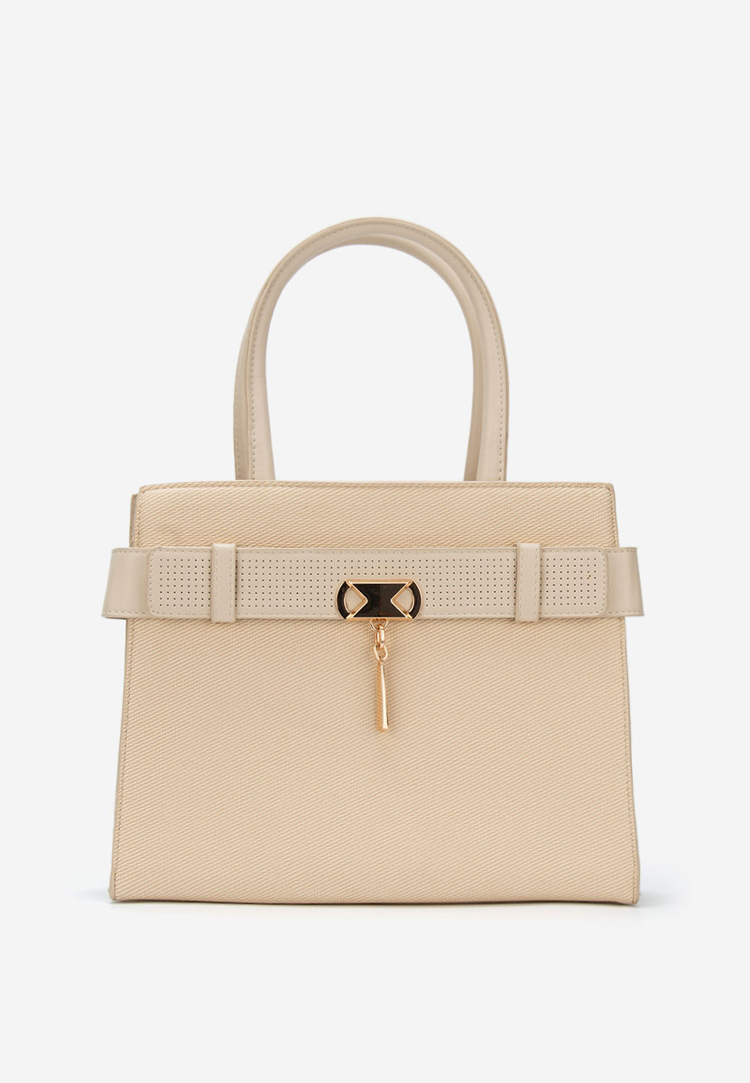 Beżowe torebka do biura Fendia