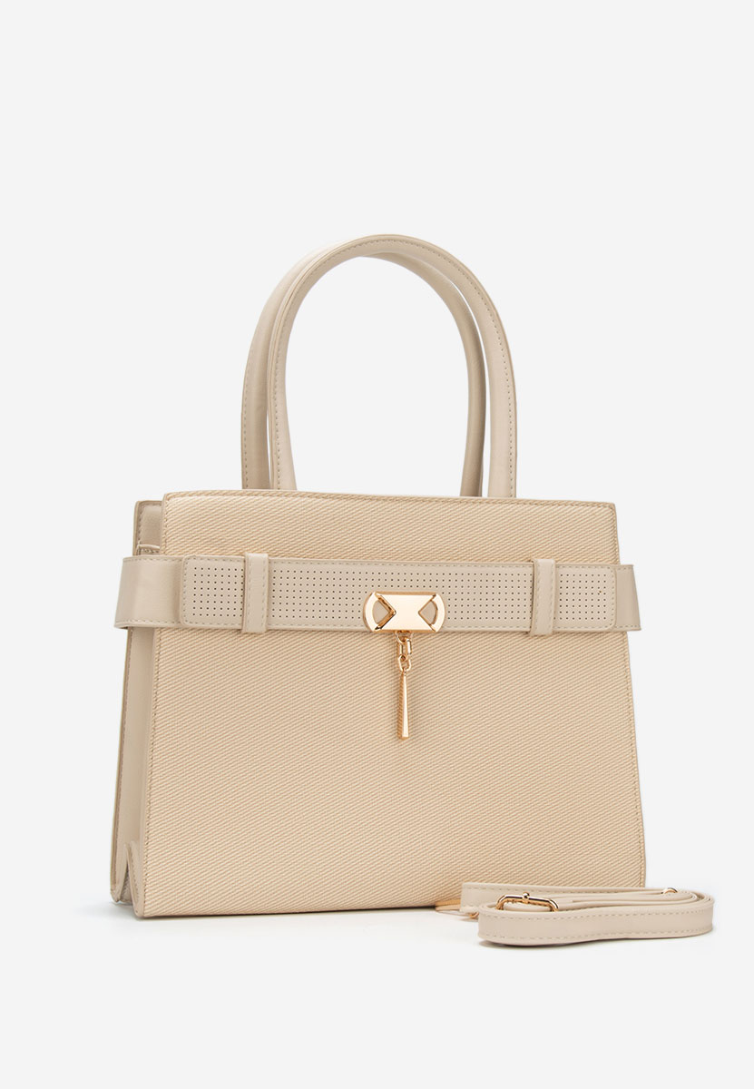 Beżowe torebka do biura Fendia