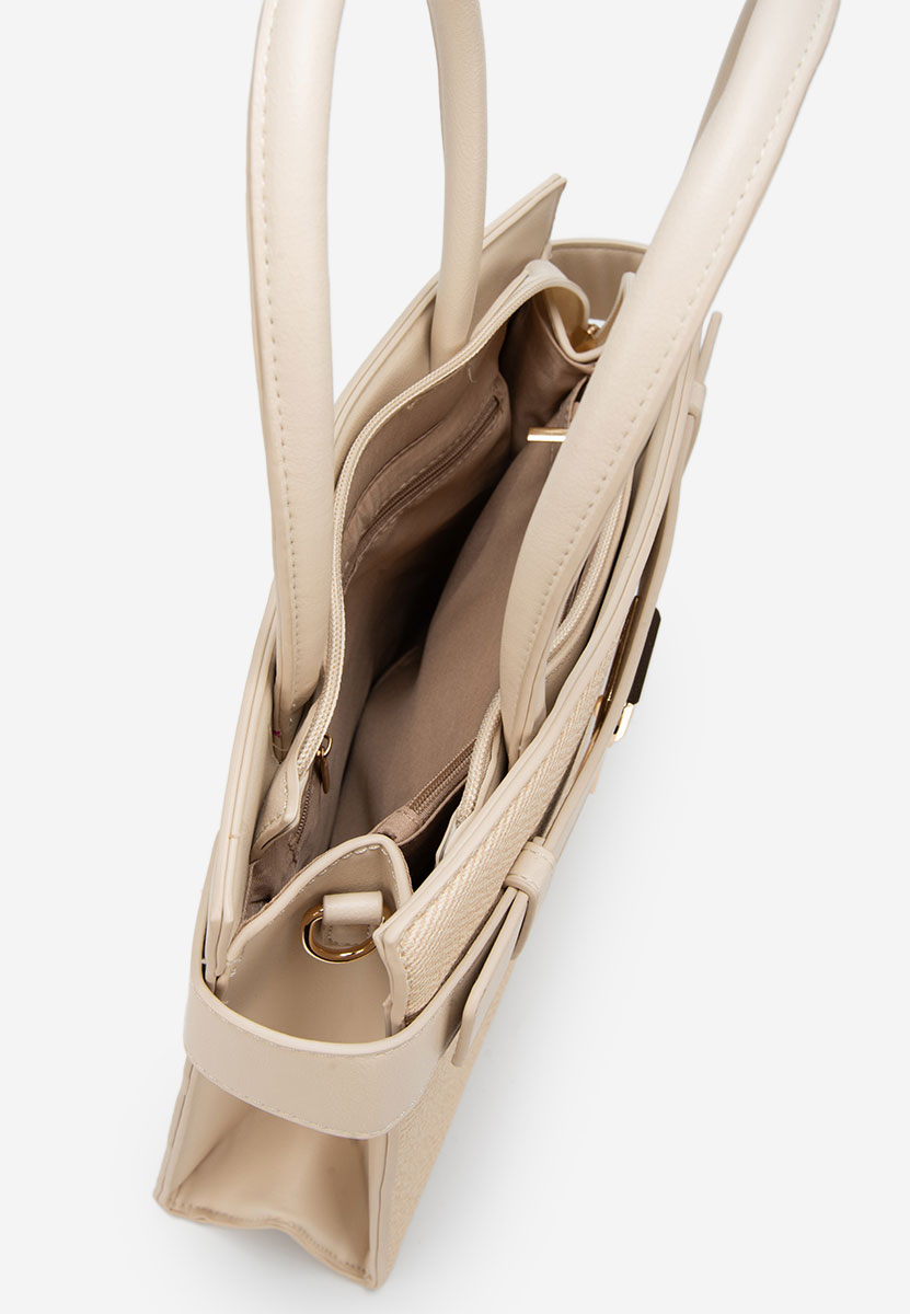 Beżowe torebka do biura Fendia