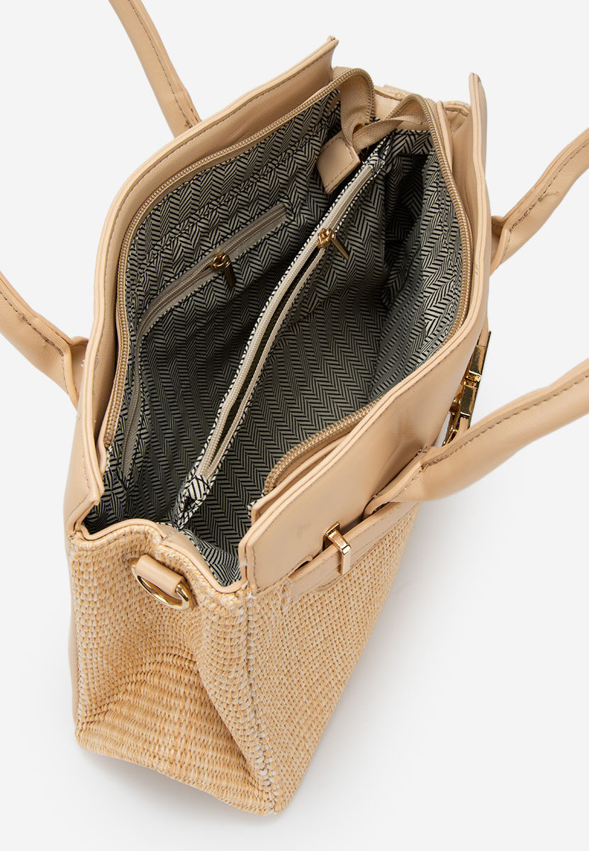 Khaki torebka do ręki Lubiana