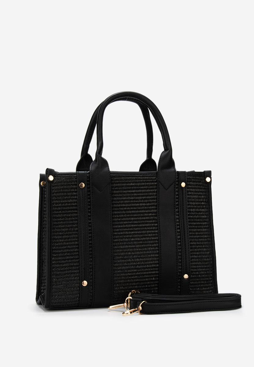 Czarna torebka do ręki Roanda