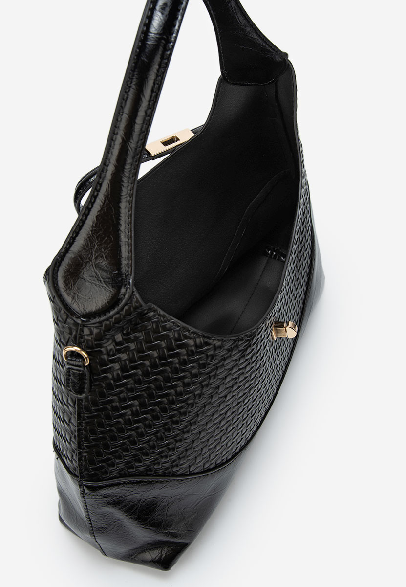 Czarna torebka do ręki Wanda