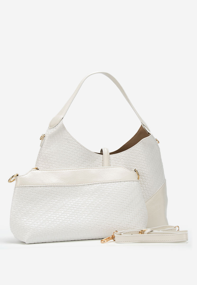 Białe torebka do ręki Wanda