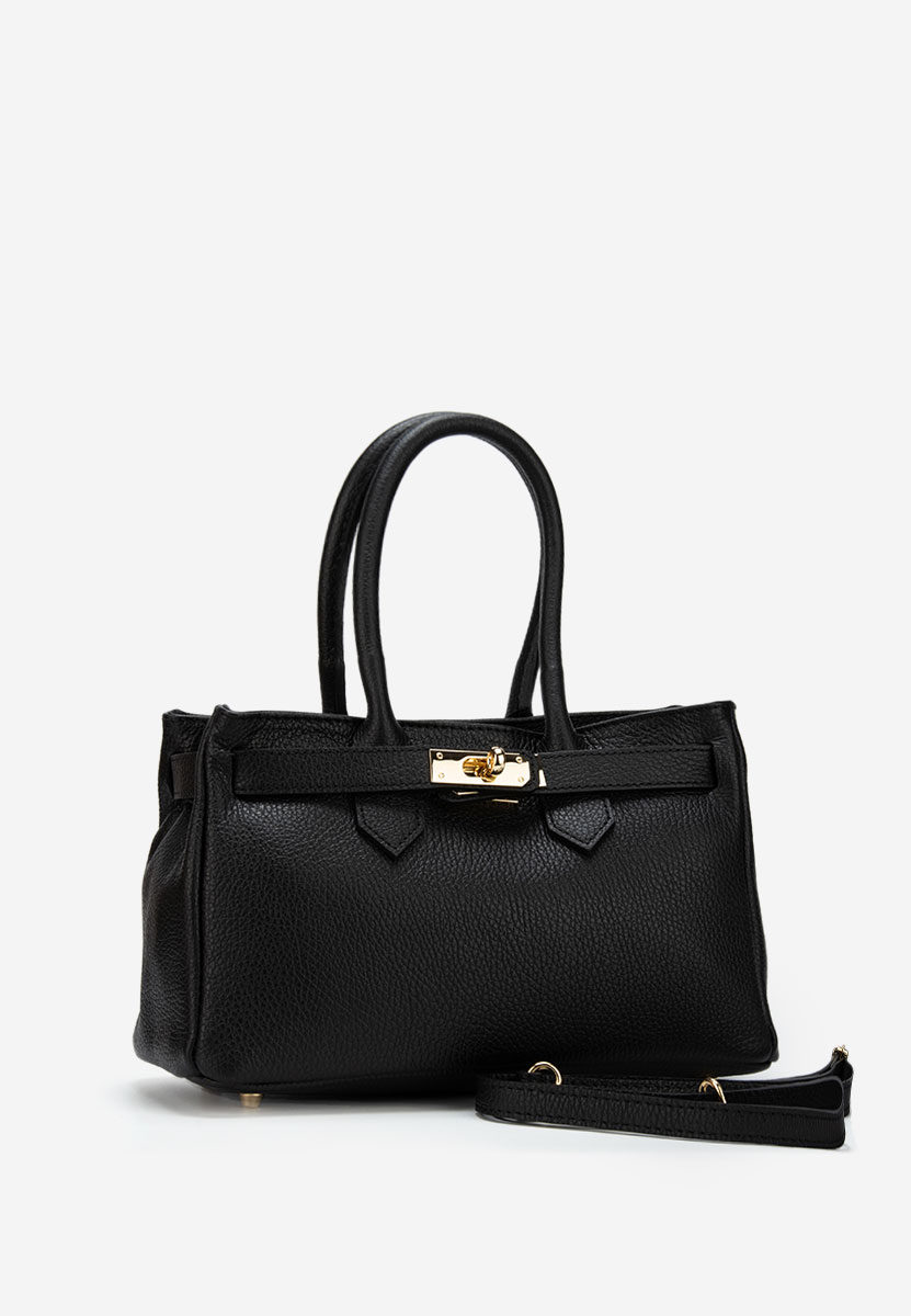 Czarna torebka do ręki Ayeria