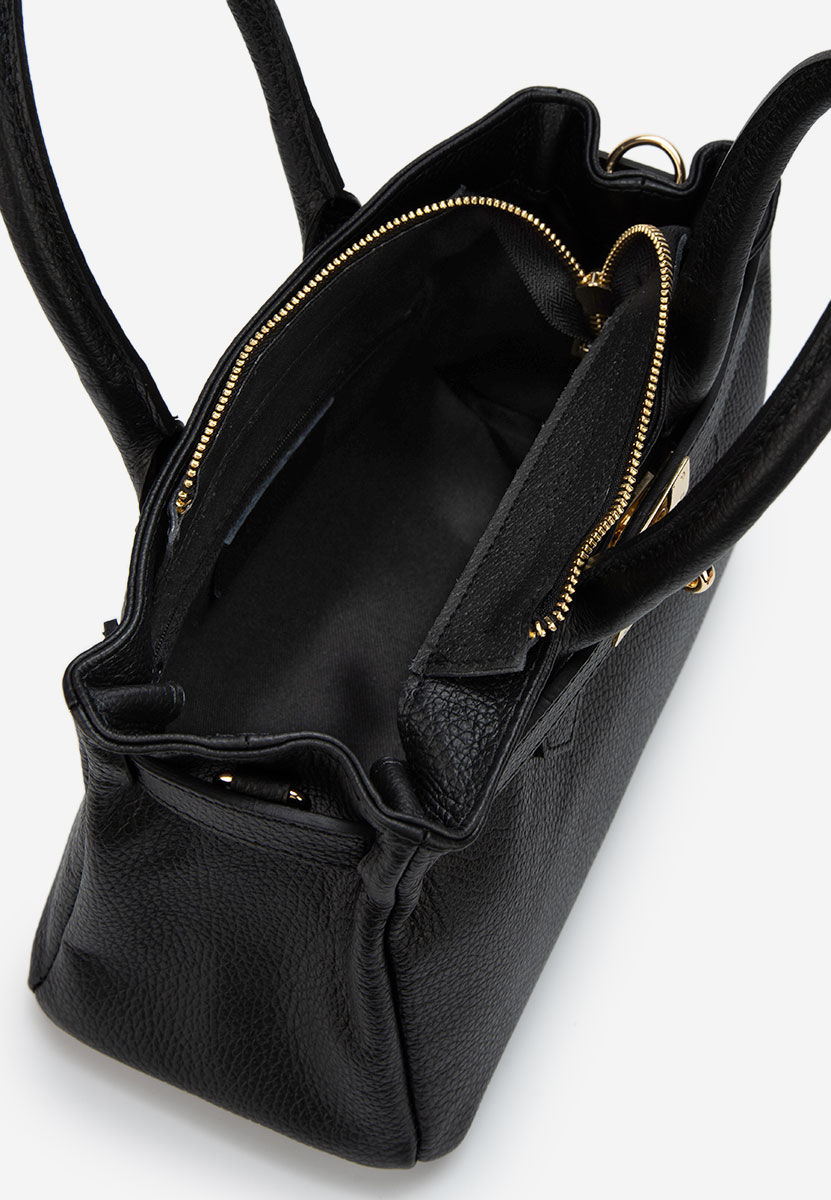 Czarna torebka do ręki Ayeria