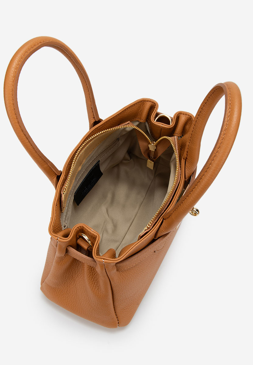 Camelowe torebka do ręki Ayeria