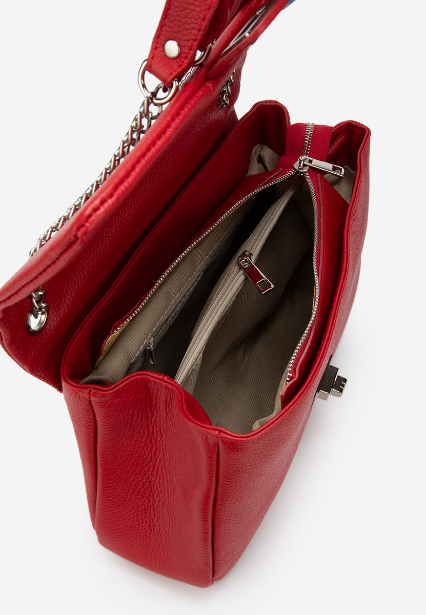 Czerwone torebka na ramię Rusanda