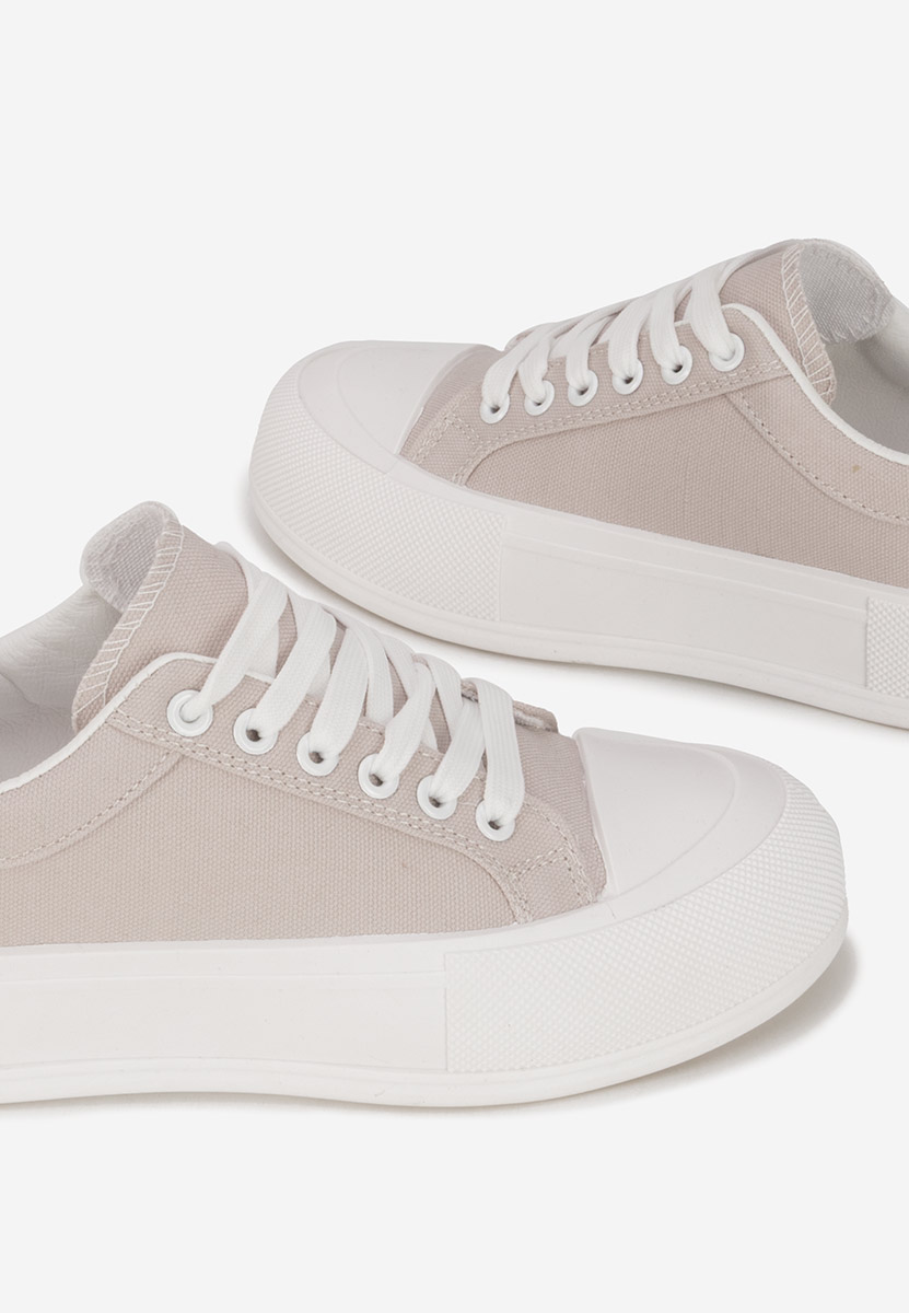 Khaki trampki na platformie Antonea