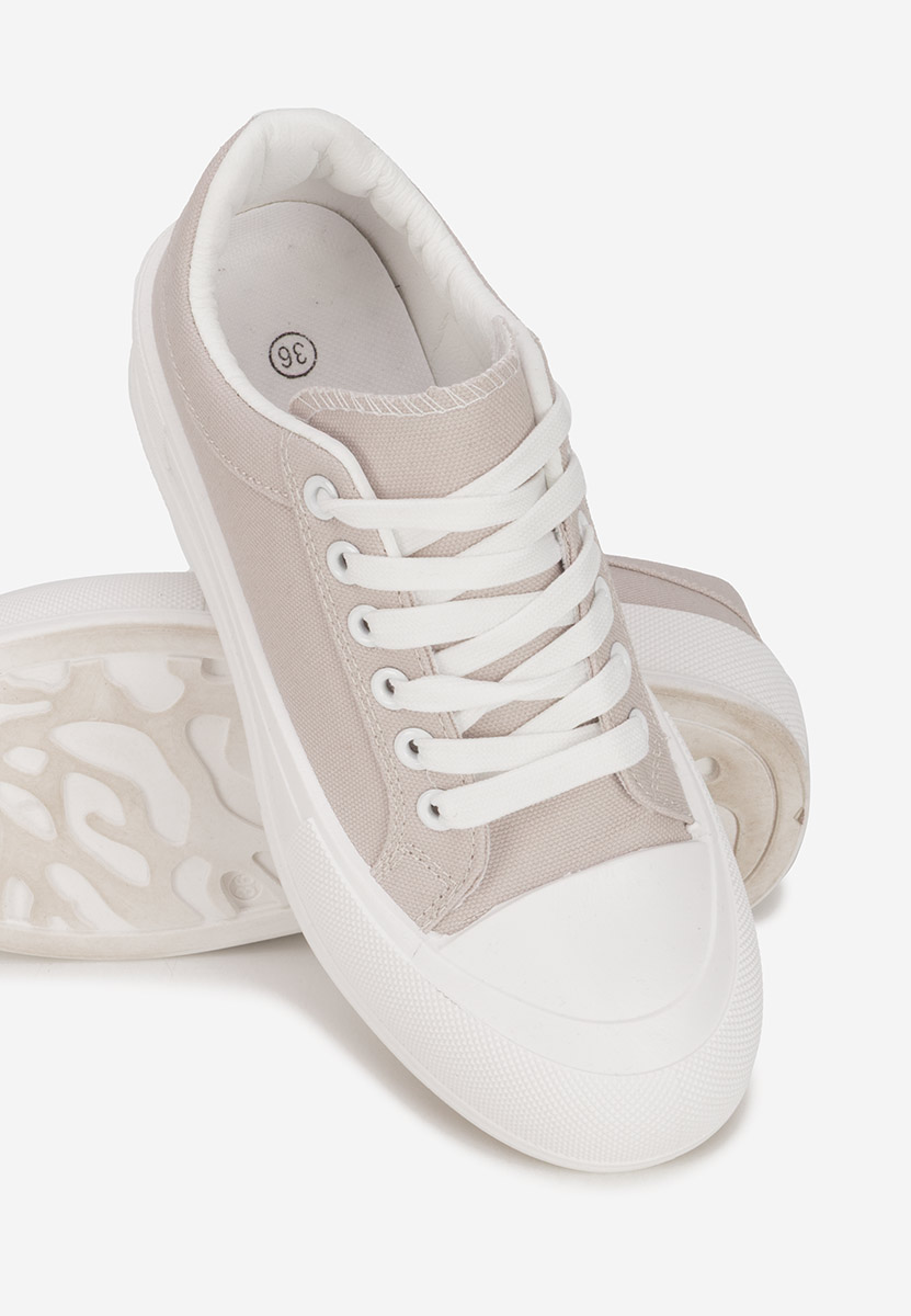Khaki trampki na platformie Antonea