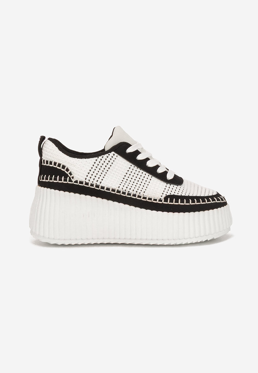 Czarne sneakersy na platformie Tamylsa