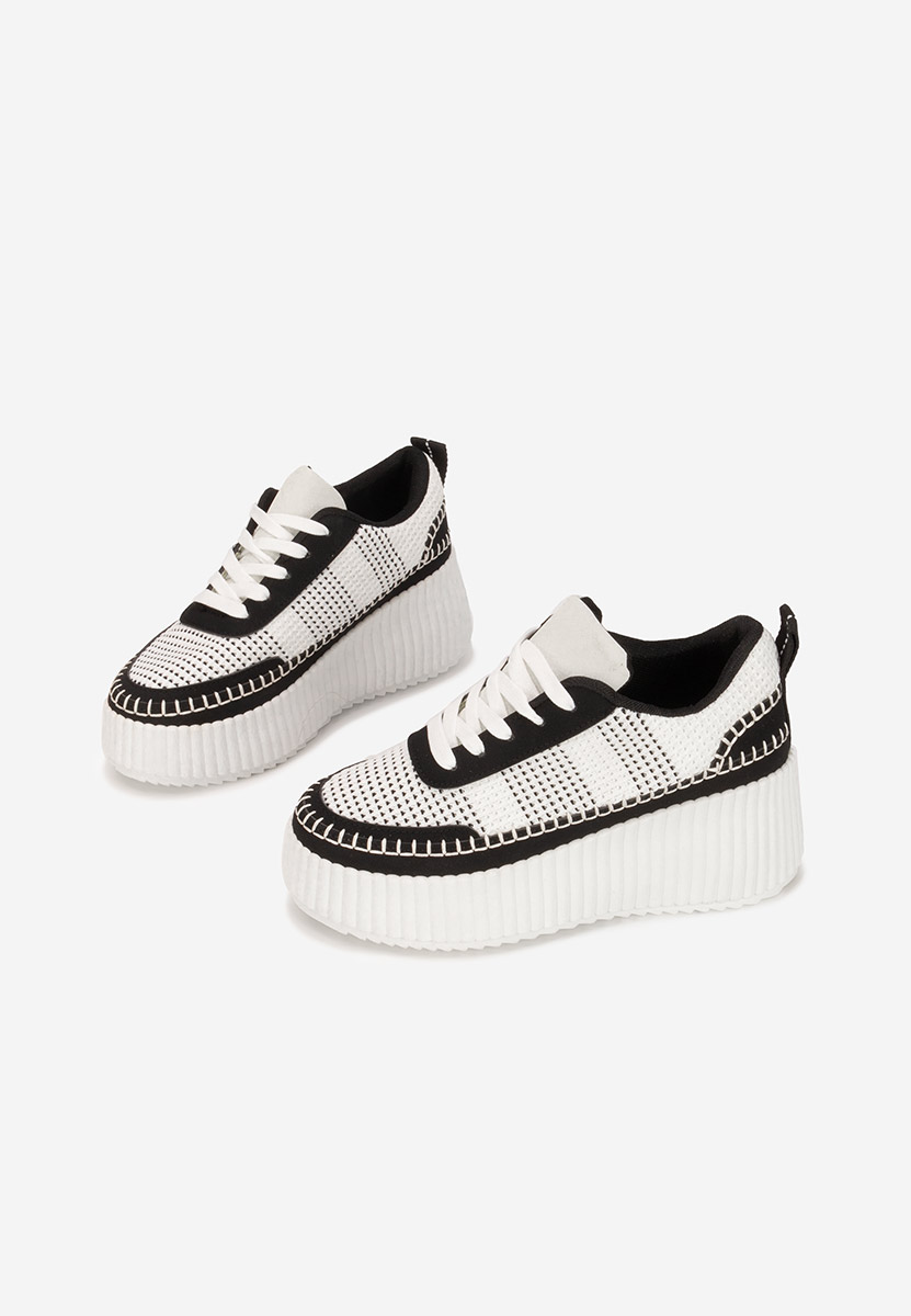 Czarne sneakersy na platformie Tamylsa