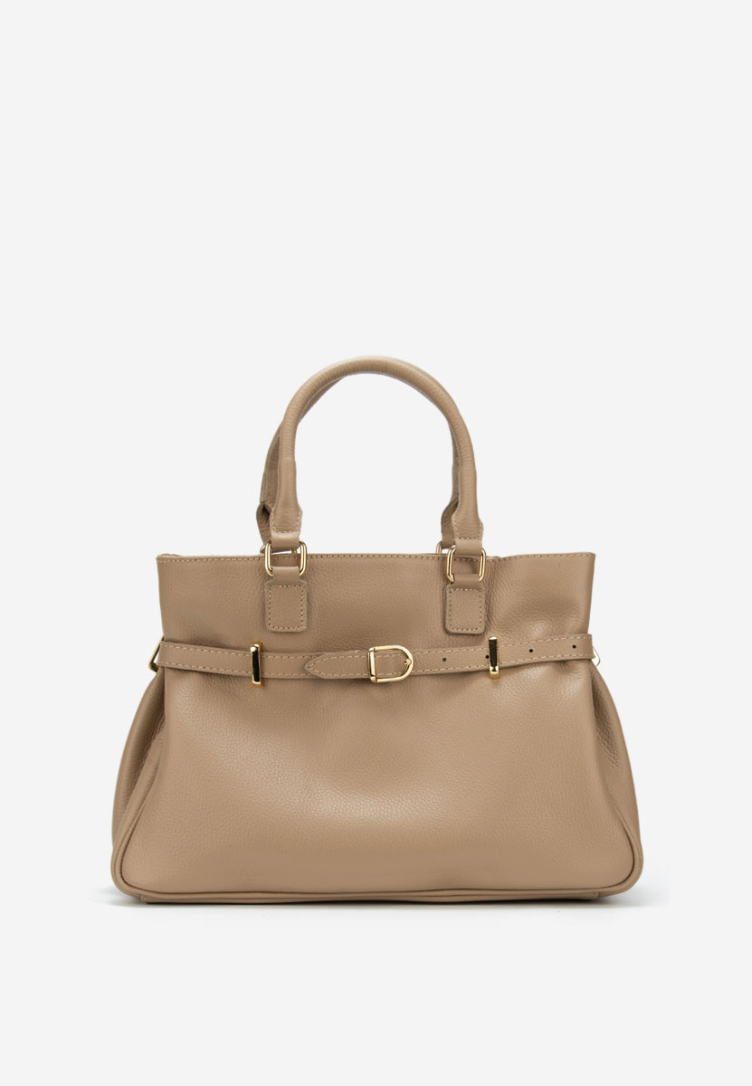 Beżowe torebka ze skóry naturalnej Ruxandra V2