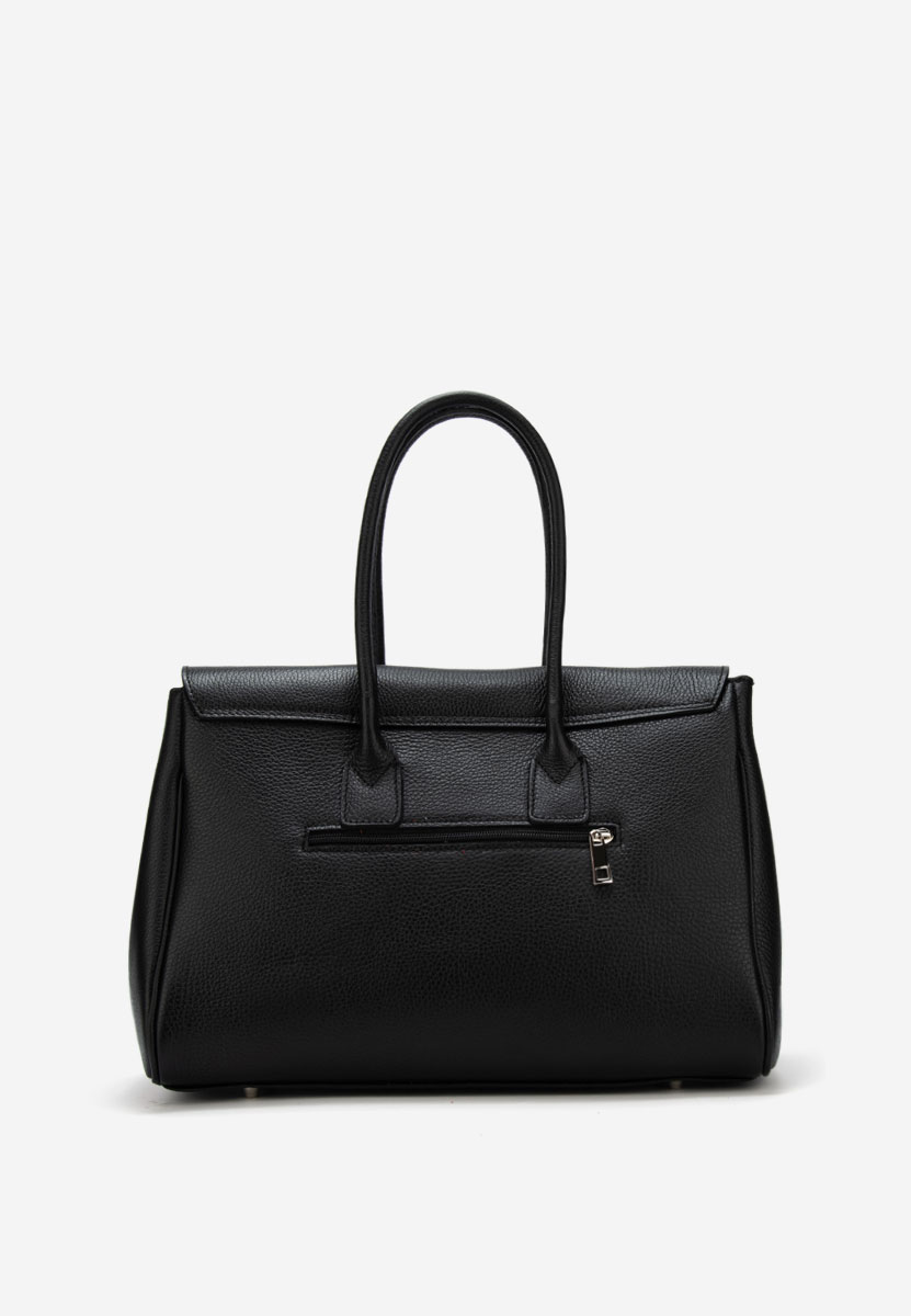 Czarna torebka ze skóry naturalnej Rozya