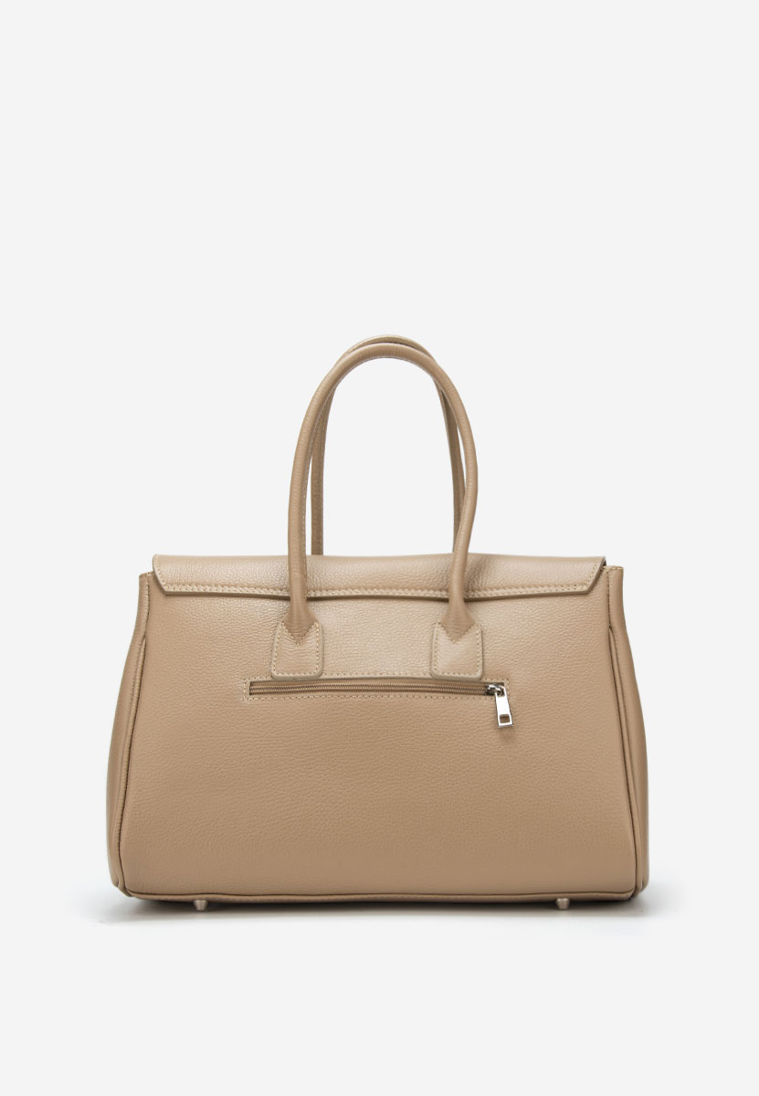 Beżowe torebka ze skóry naturalnej Rozya V2