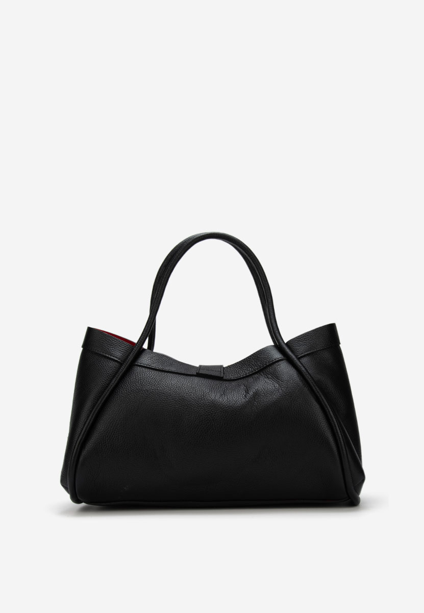 Czarna torebka ze skóry naturalnej Oniana