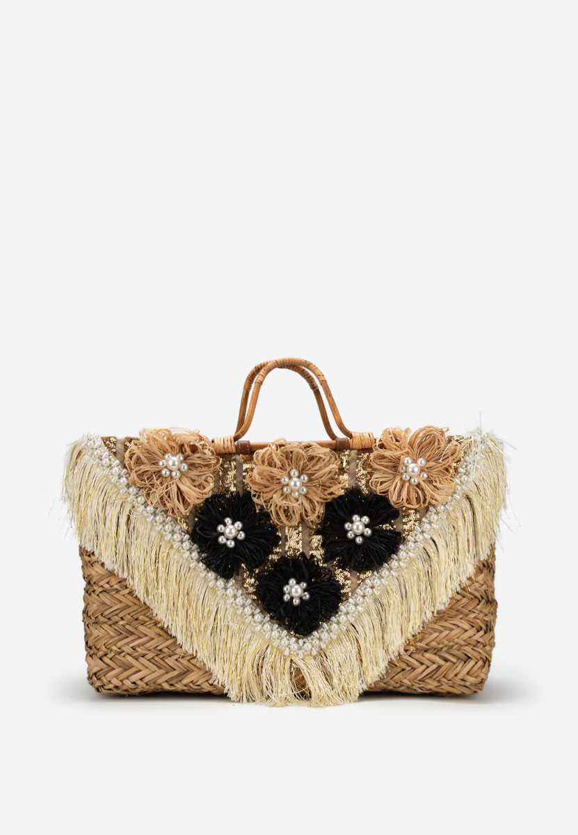 Złote torebka do ręki Jasmina