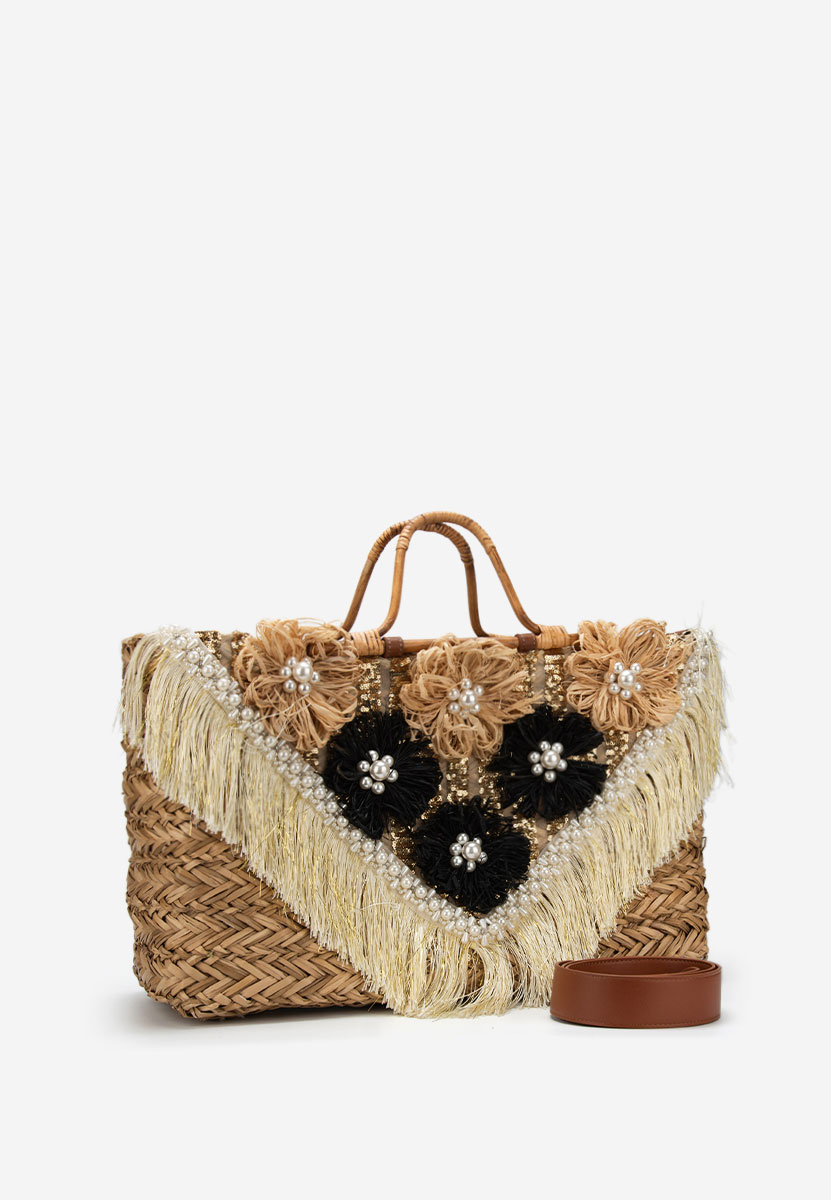 Złote torebka do ręki Jasmina