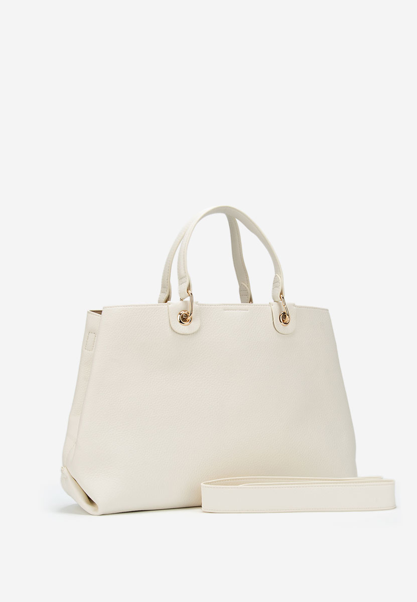 Białe torebka do biura Ellerya