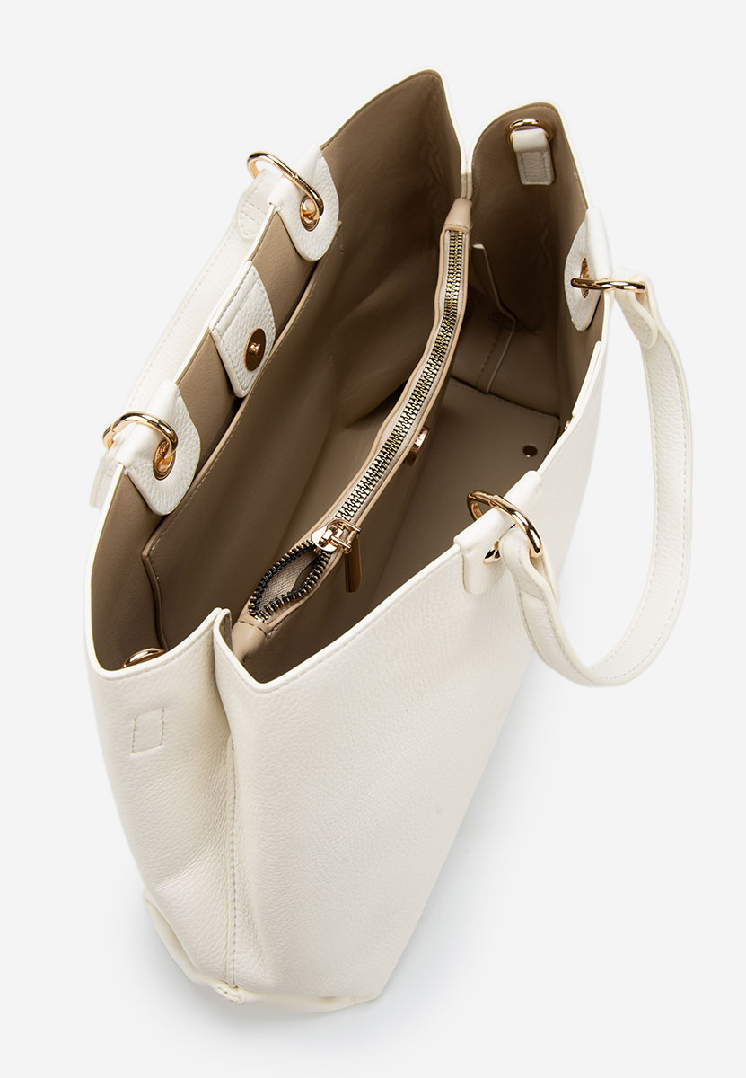 Białe torebka do biura Ellerya