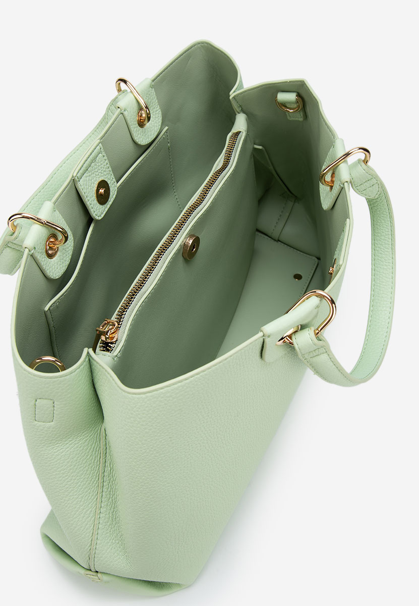 Zielone torebka do biura Ellerya