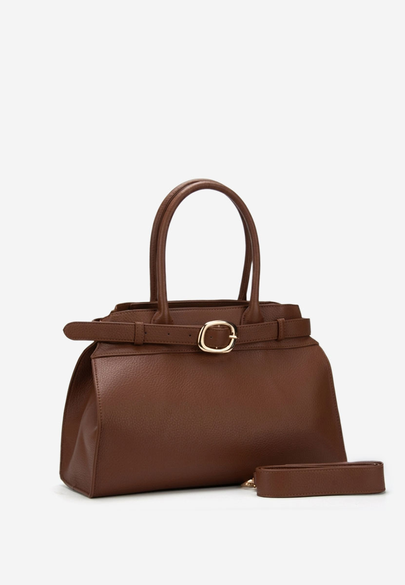 Brązowe torebka do biura Yaldea