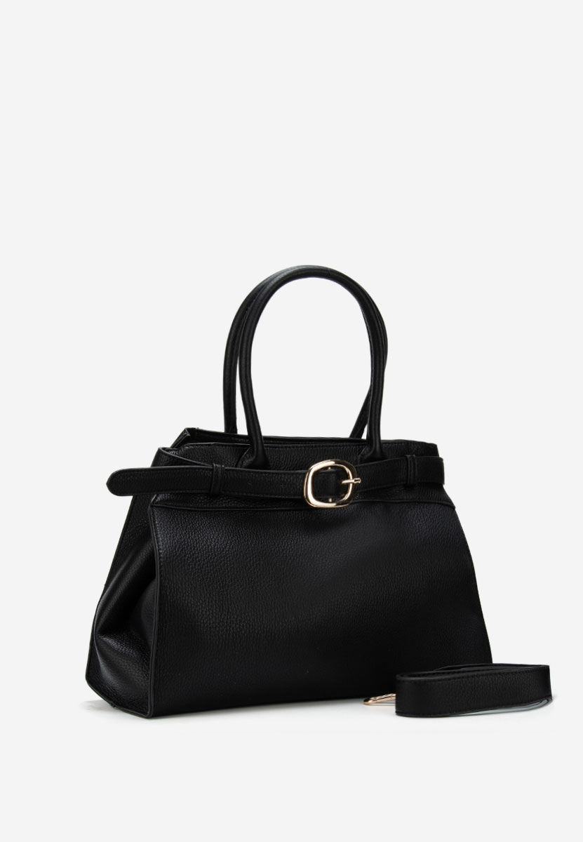 Czarna torebka do biura Yaldea