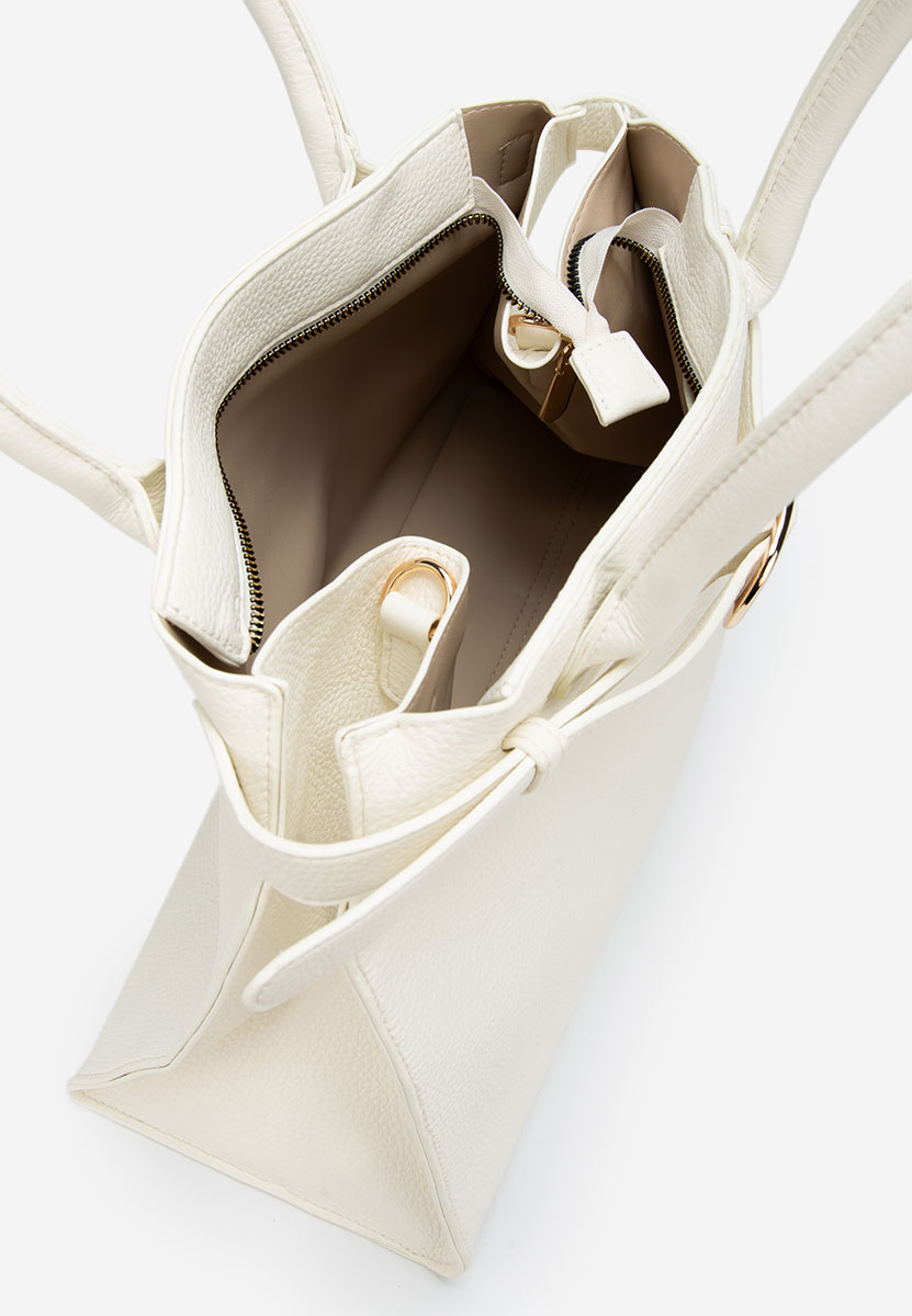 Białe torebka do biura Yaldea